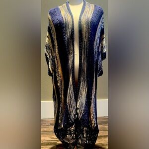 Chico's Multicolor Open-Front Cardigan